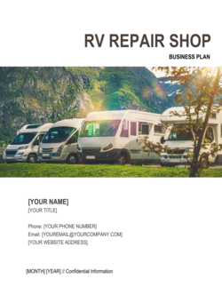 Business-in-a-Box's RV Repair Shop Business Plan Template