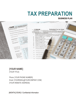Business-in-a-Box's Tax Preparation Company Business Plan Template