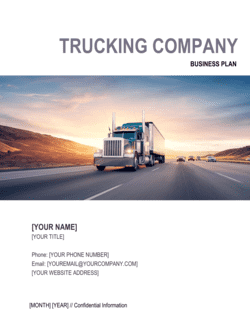 Trucking Company Business Plan
