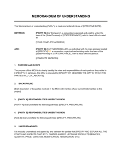 Partnership Joint Venture Agreement Templates Free Word 