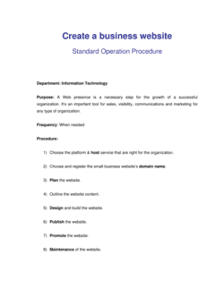 Business-in-a-Box's How to Create a Business Website Template