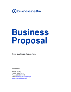 Business-in-a-Box's Business Proposal Template