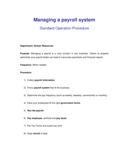 How to Manage a Payroll System