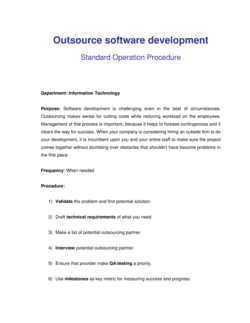 How to Outsource Software Development