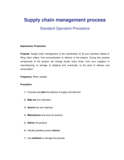 How to Steps for Supply Chain Management
