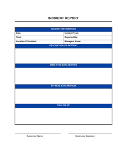 Business-in-a-Box's Incident Report Template