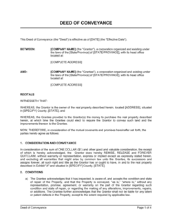 conveyance deed and sale deed difference