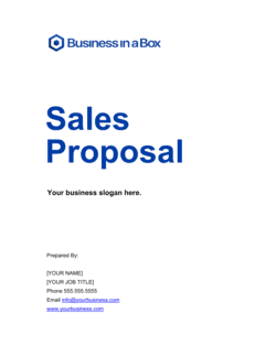 Business-in-a-Box's Sales Proposal Template