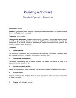 How To Create A Contract