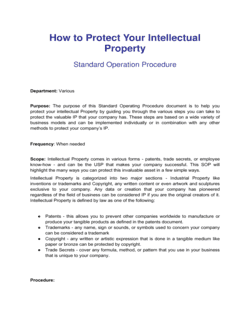 Business-in-a-Box's How To Protect Your Intellectual Property Template
