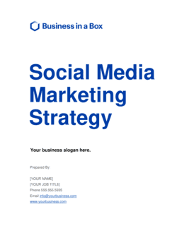 Business-in-a-Box's Social Media Strategy Template