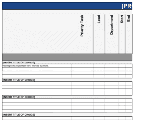 Business-in-a-Box's Project Plan Template