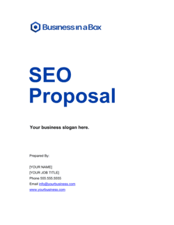 Business-in-a-Box's SEO Proposal Template