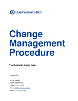 Business-in-a-Box's Change Management Procedure Template