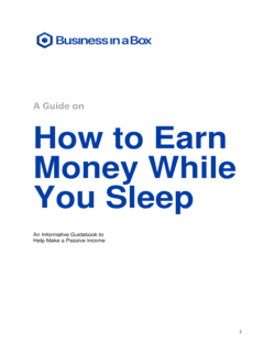 Business-in-a-Box's How To Earn Money While You Sleep Template