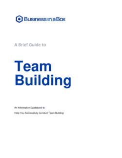 Business-in-a-Box's Team Building Guide Template
