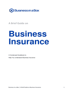 Business-in-a-Box's Business Insurance Guide Template