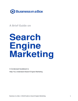 Business-in-a-Box's Guide On Search Engine Marketing Template