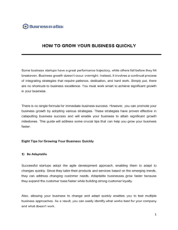 How To Grow Your Business Quickly