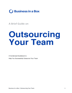 Business-in-a-Box's Outsourcing Your Team Template
