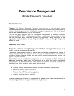 Compliance Management