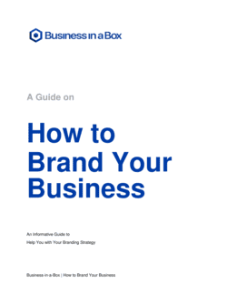 Business-in-a-Box's How To Brand Your Business Template