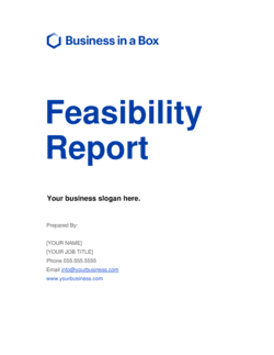 Business-in-a-Box's Feasibility Report Template