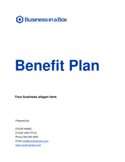 Business-in-a-Box's Benefit Plan Template