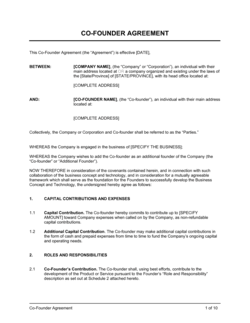 Business-in-a-Box's Co-Founder Agreement Template