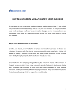 How To Use Social Media To Grow Your Business