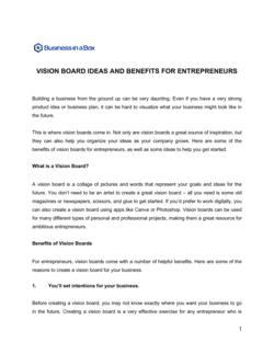 Vision Board Ideas and Benefits For Entrepreneurs