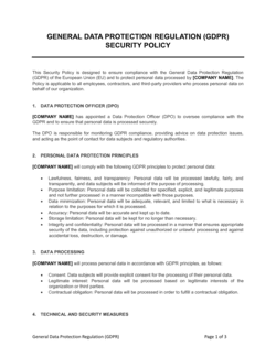 Business-in-a-Box's GDPR Security Policy Template