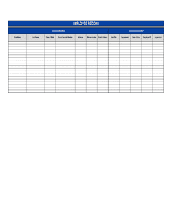Business-in-a-Box's Employee Record Template