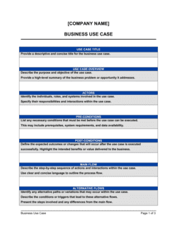 Business-in-a-Box's Business Use Case Template