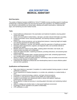 Business-in-a-Box's Medical Assistant Job Description Template