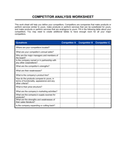 Business-in-a-Box's Worksheet_Competitor Analysis Template