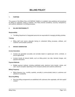 Billing Policy
