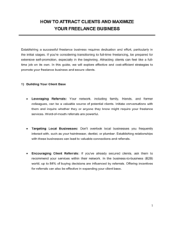 How To Attract Clients and Maximize Your Freelance Business