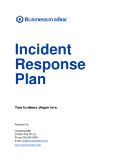 Incident Response Plan