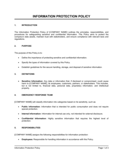 Information Protection Policy