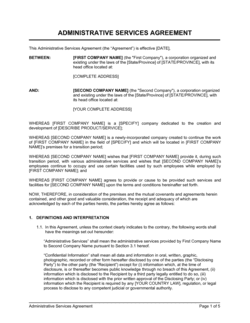 Administrative Services Agreement 2