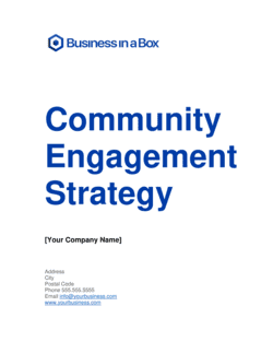 Community Engagement Strategy