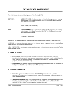Data License Agreement