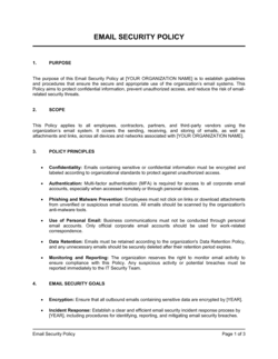 Email Security Policy