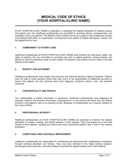 Medical Code Of Ethics