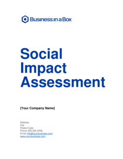 Social Impact Assessment