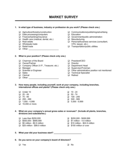 Market Survey B2B