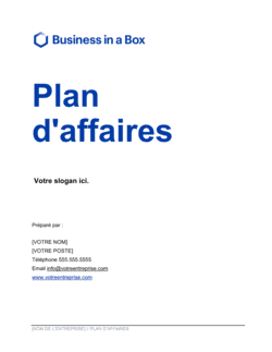 Business-in-a-Box's Plan D'affaires