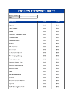 Business-in-a-Box's Worksheet_Escrow Fees Template