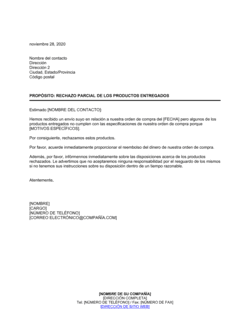Business-in-a-Box's Rechazo parcial de bienes por incumplimiento